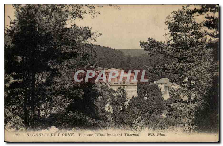 Bagnoles-de-l'Orne — Vista sull'istituto termale — ND. Fot.