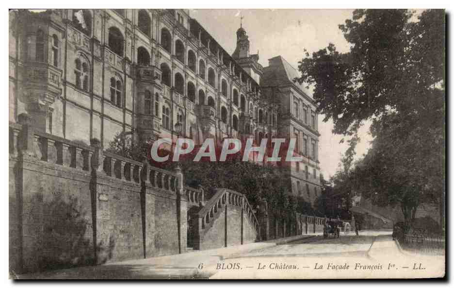 CPA Blois Le chateau La facade Francois 1er