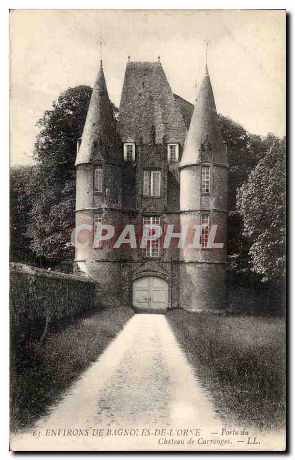 CPA Environs de Bagnoles de l Orne Porte du chateau de Carrouges