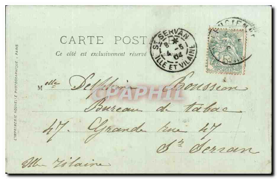 Valenciennes — La Tour de la Dodenne — L.E. — Verso