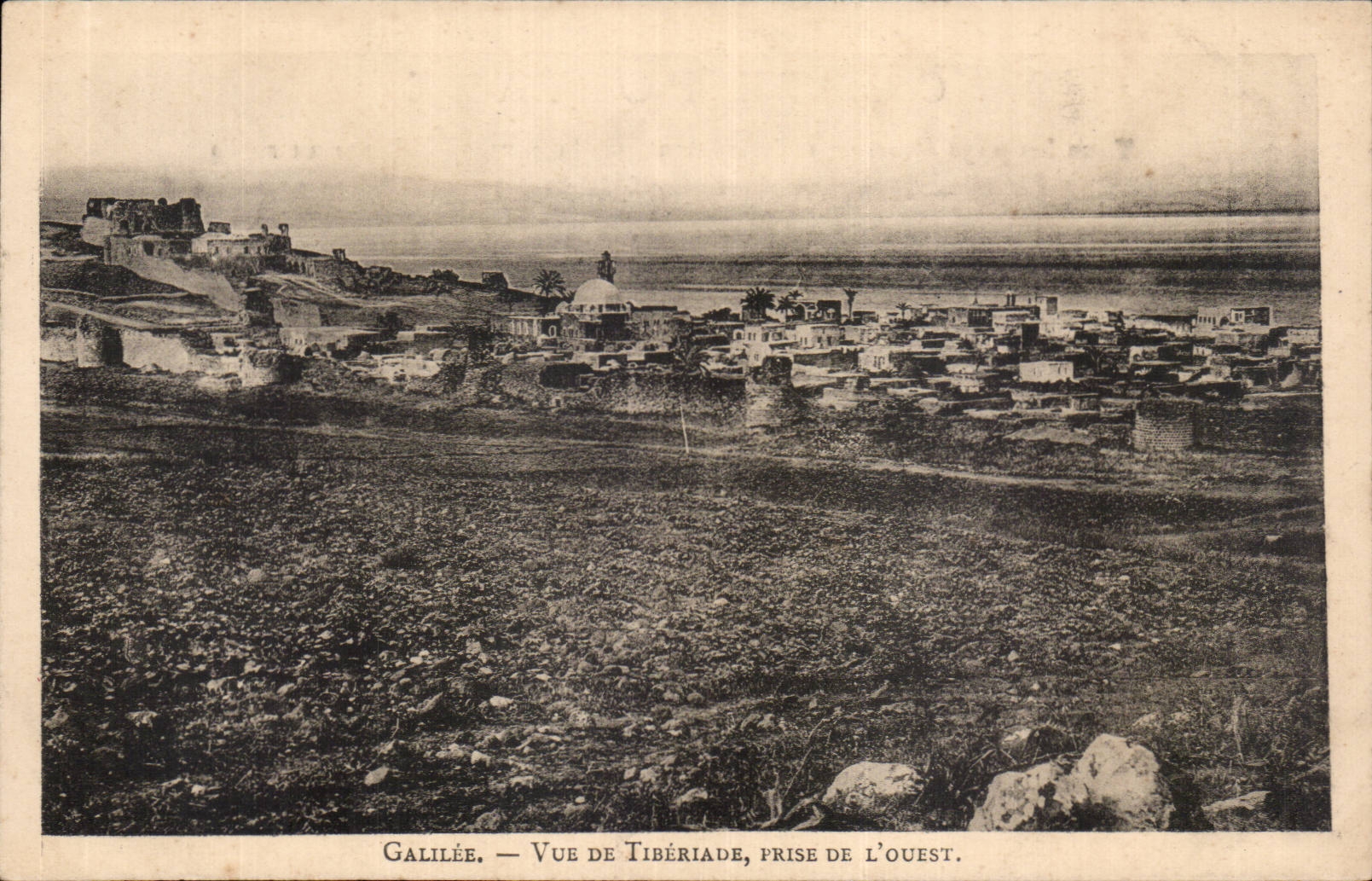 CPA Israel Galilee Vue de Tiberiade prise de l ouest