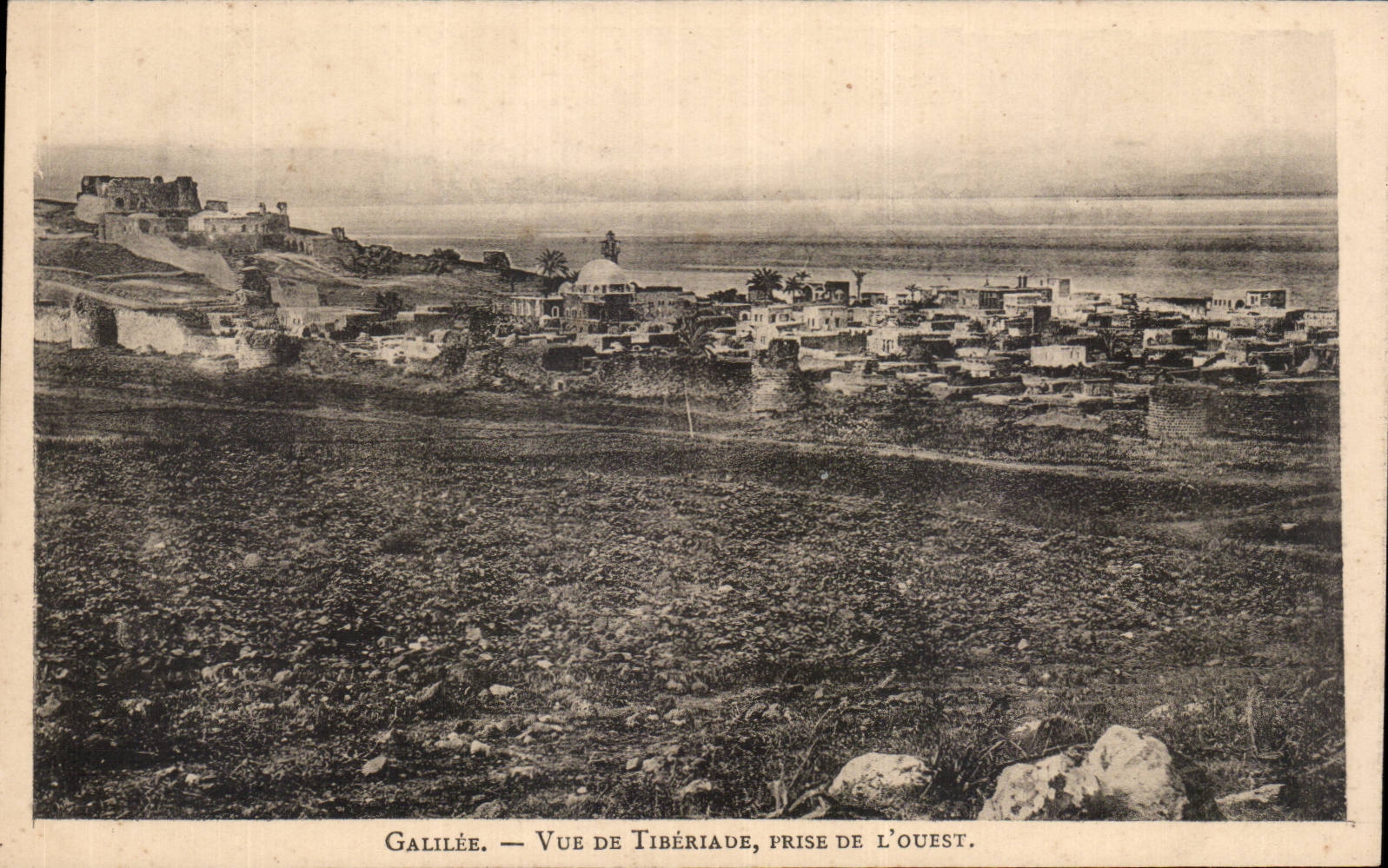 CPA Israel Galilee Vue de Tiberiade prise de l ouest