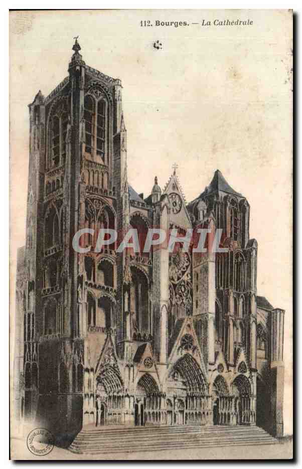 CPA Bourges La cathedrale 
