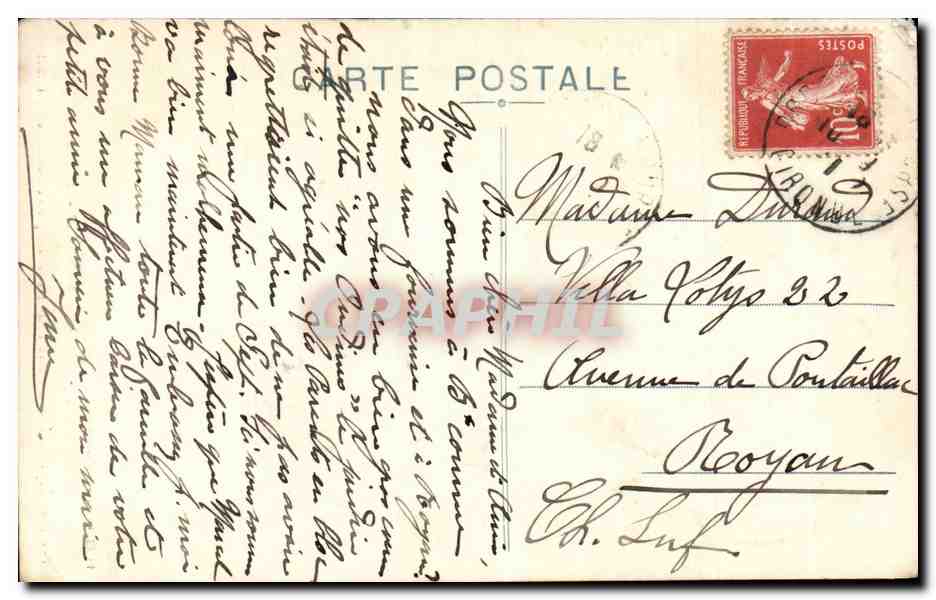 CPA Bordeaux Magasin Vert Nouveautes Dentelle — Verso