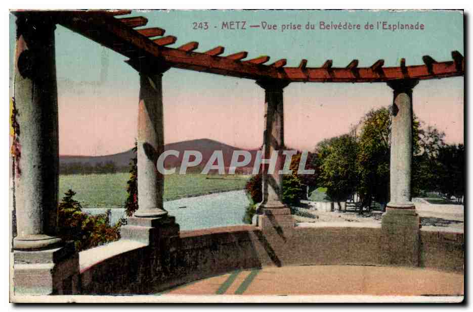 Metz — Vue prise du Belvédère de l'Esplanade — Édition L. Metz, n° 243