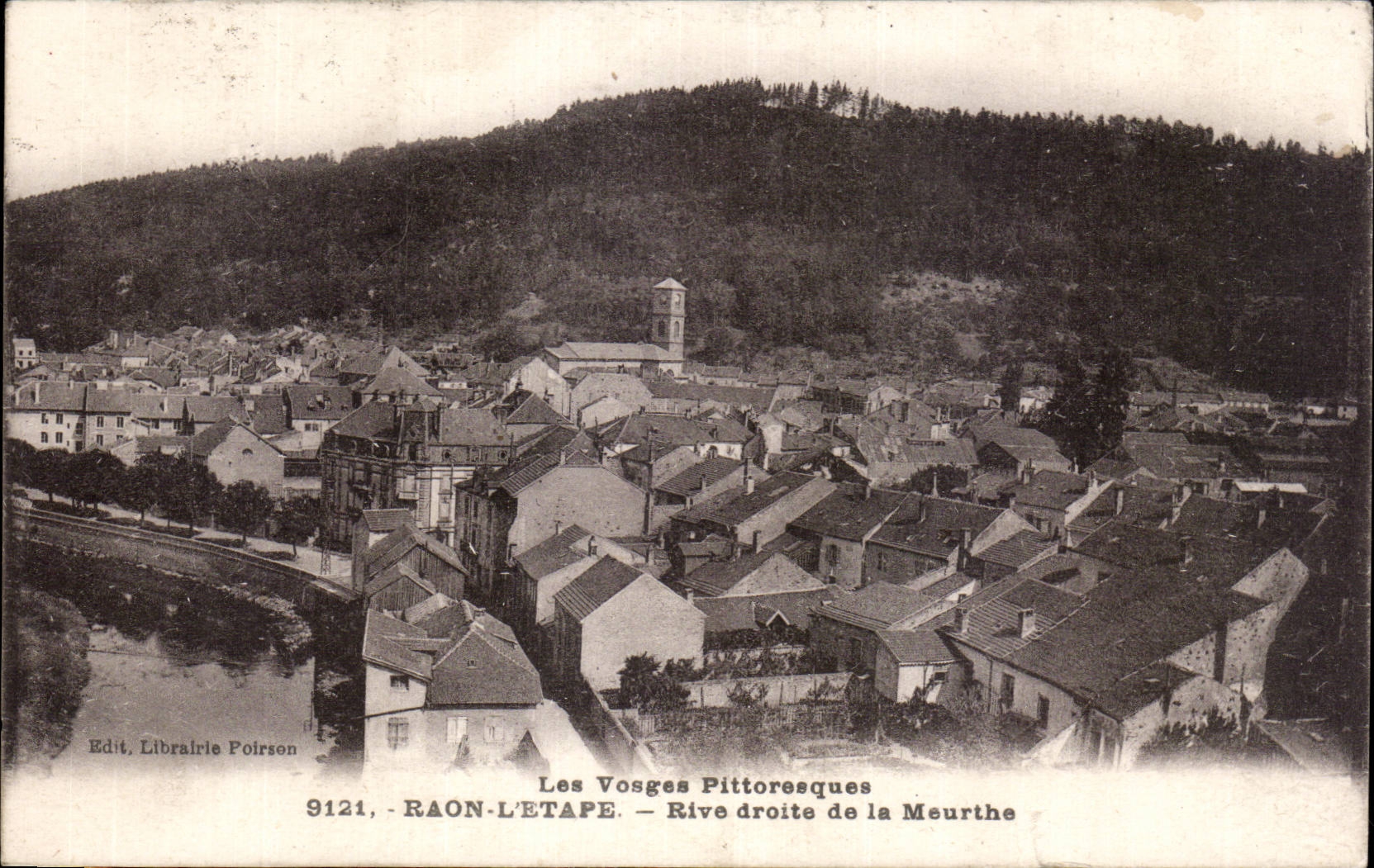 CPA Raon l etape Rive droite de la Meurthe