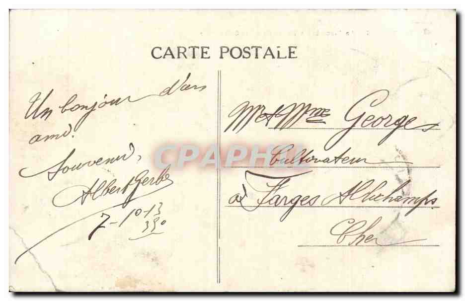 CPA Nantes La place Louis XVI prise de la cathedrale — Rückseite