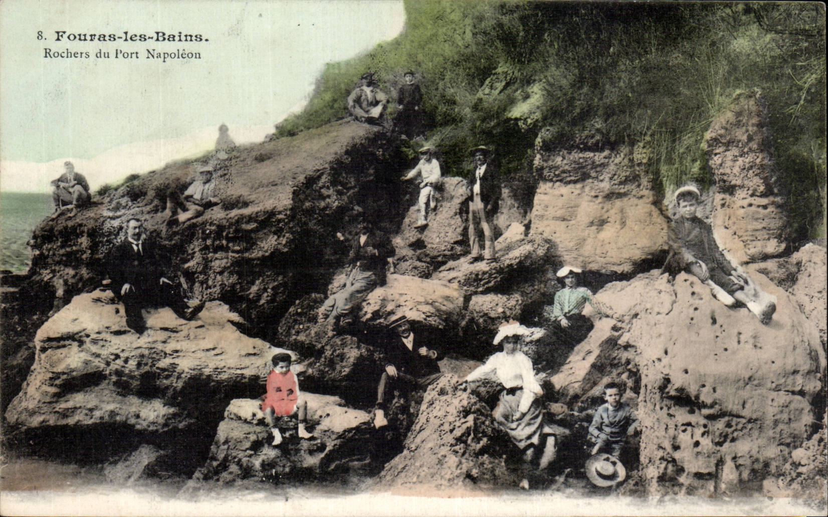 CPA Fouras les Bains Rochers du port Napoleon 