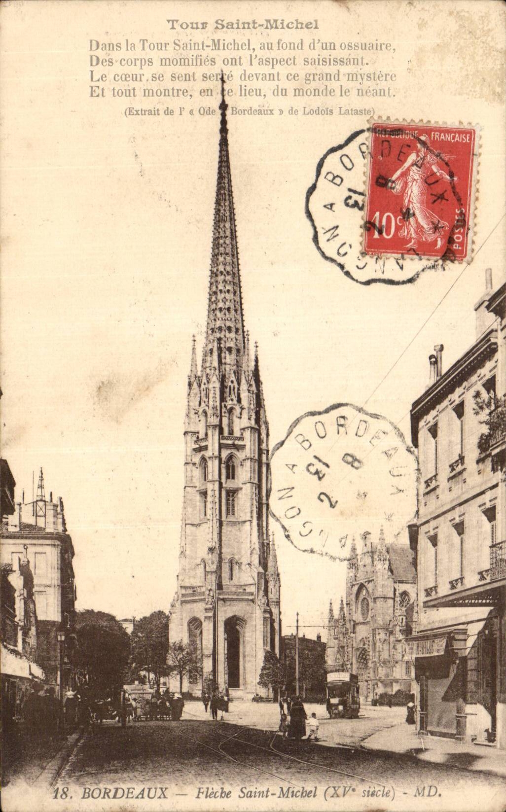 CPA Bordeaux Fleche Saint Michel