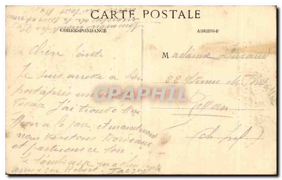 CPA Bordeaux Fleche Saint Michel — Verso