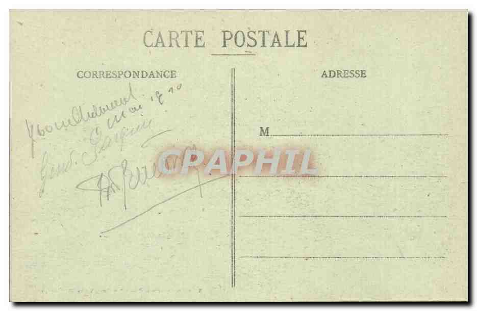 CPA Auneau La cour du chateau — Rückseite
