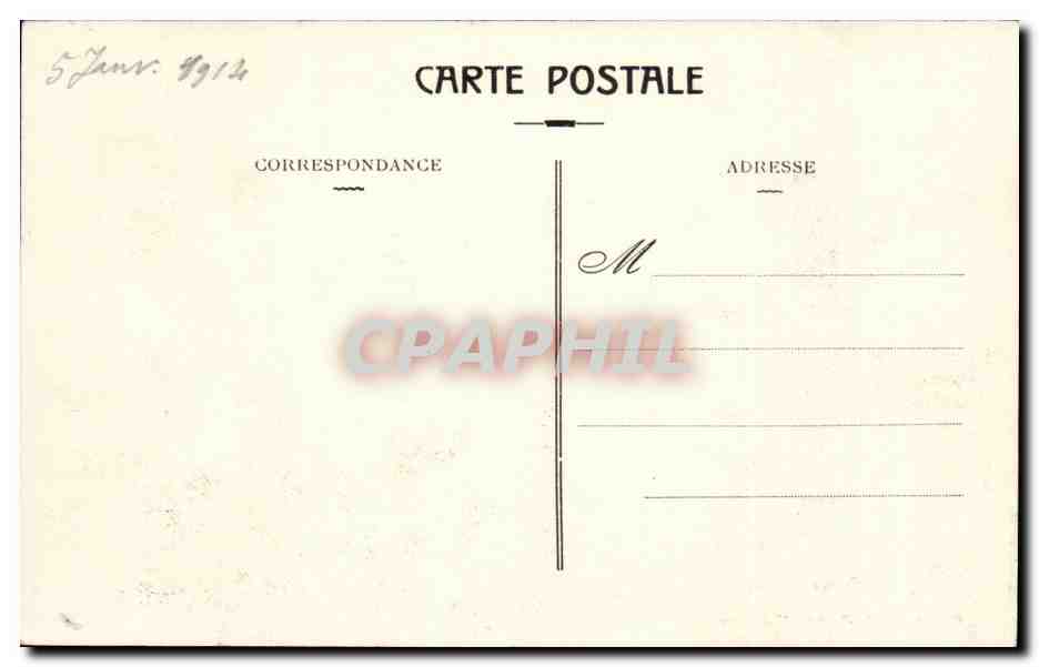 CPA Chateaux de l Aude Le chateau de Cabezac — Rückseite