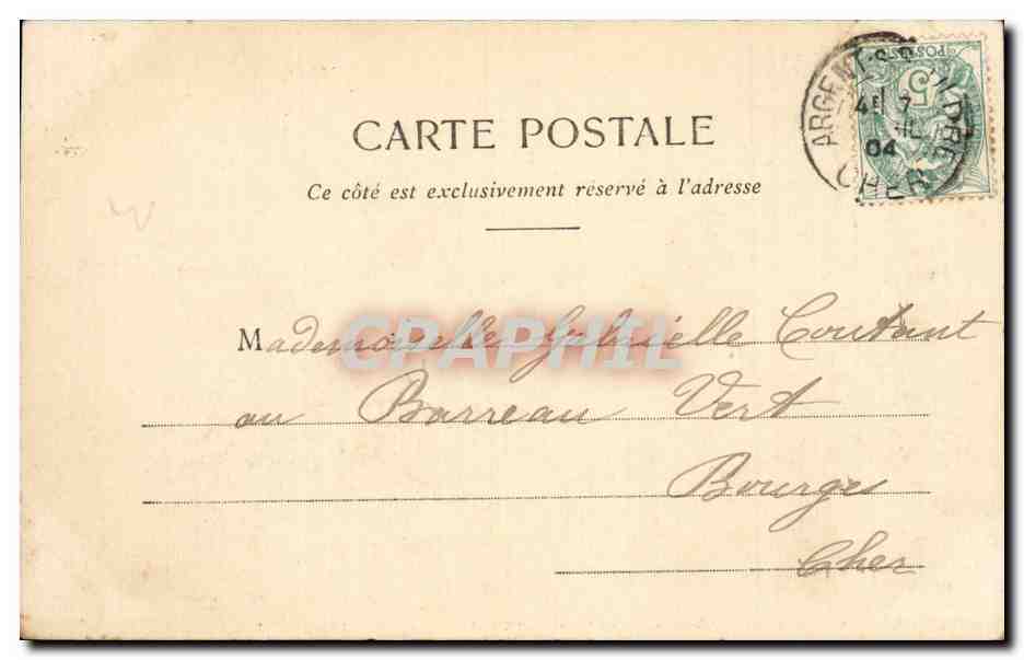 CPA Paris Gare St Lazare et rue d Amsterdam — Verso
