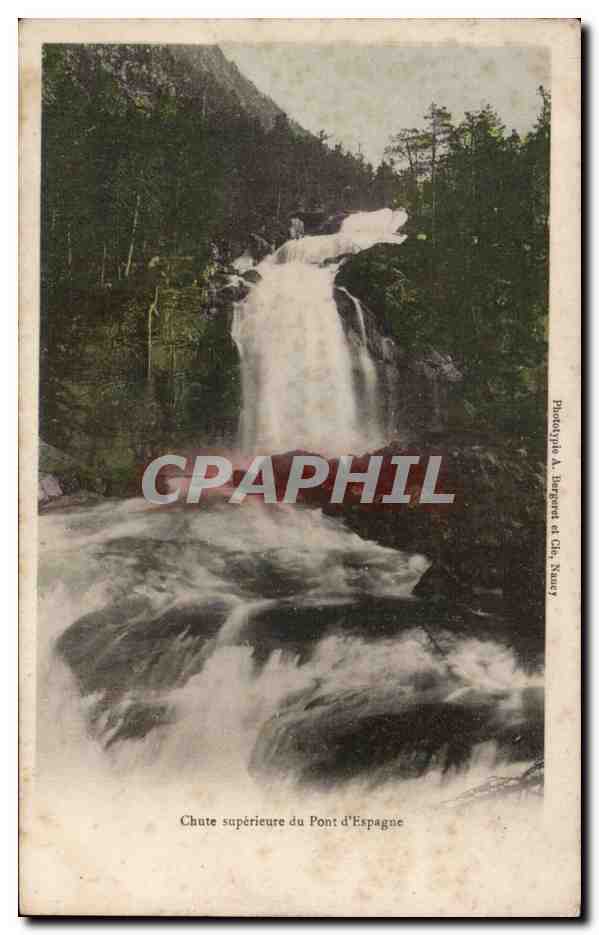 Chute supérieure du Pont d'Espagne — photographie A. Berperré et Cie, Naucy