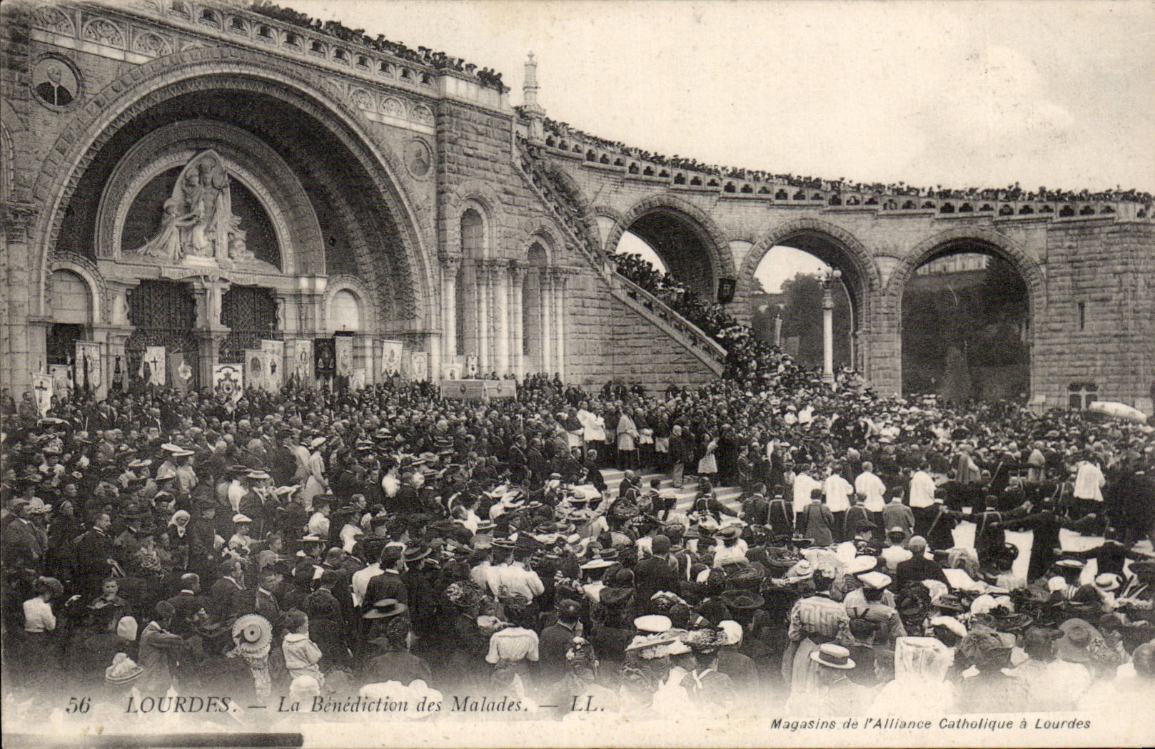 CPA Lourdes La benediction des malades