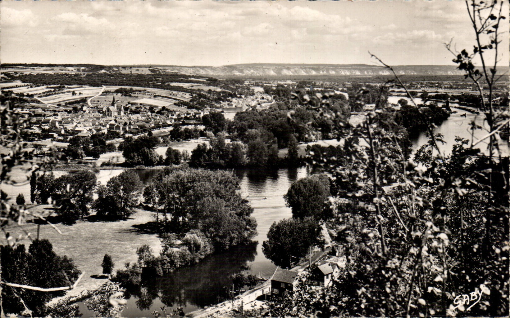 BONNIÈRES-SUR-SEINE — Allgemeiner Blick auf die Seine und Bennecourt — Editions GABY