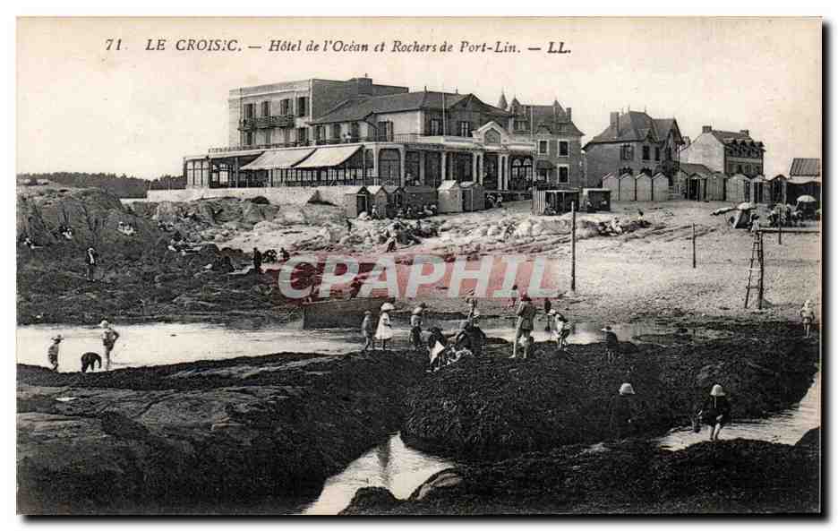 CPA Le Croisic Hotel de l ocean et rochers de Port Lin 