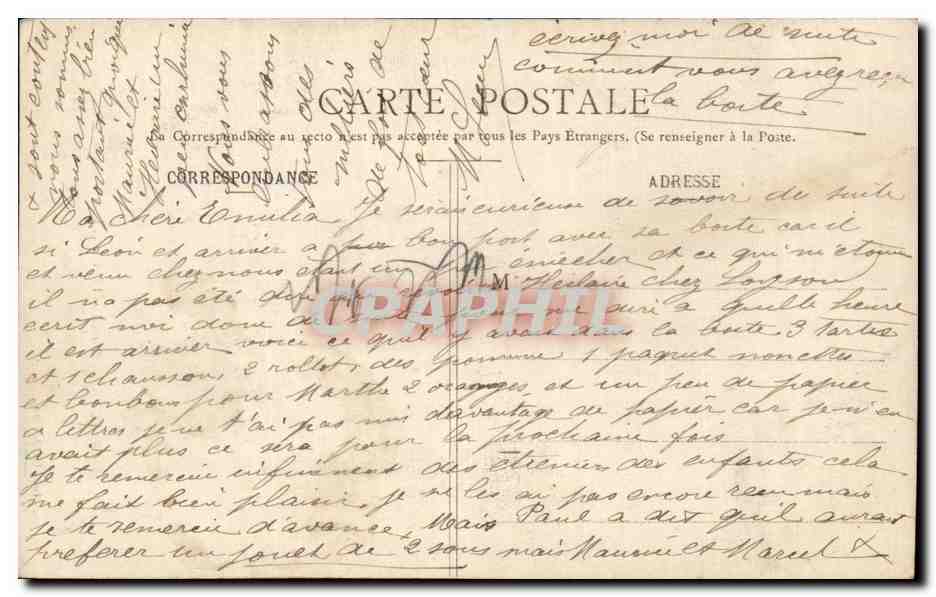 CPA Peronne Portail de l eglise St Jean Baptiste — Back