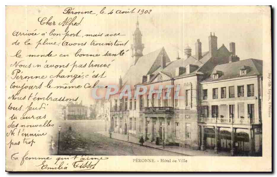 CPA Peronne Hotel de ville