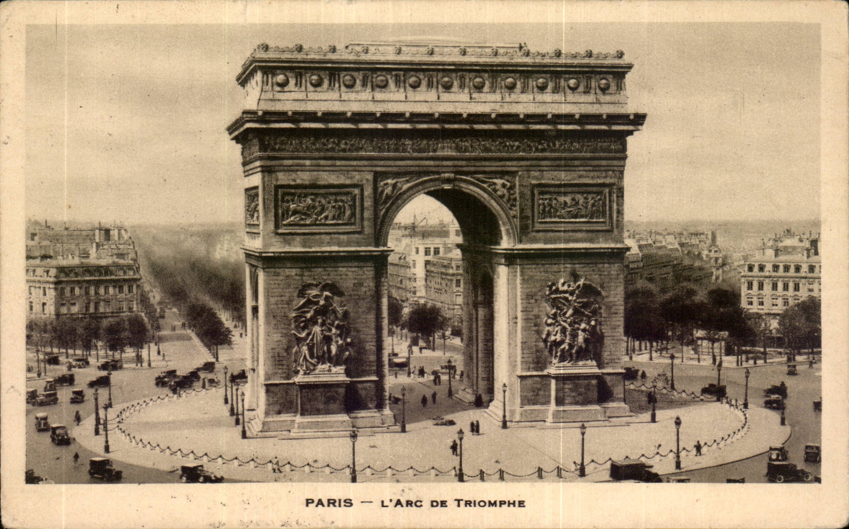 CPA Paris Arc de triomphe 