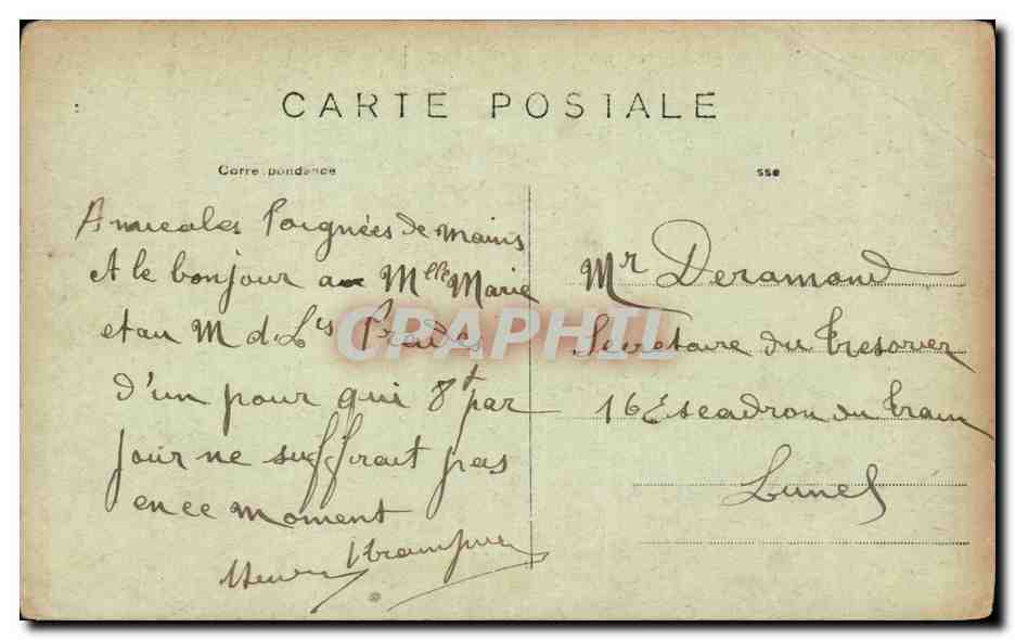 CPA Paris Pont Alexandre III — Verso