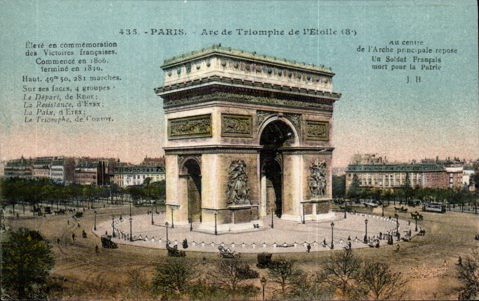 CPA Paris Arc de Triomphe 