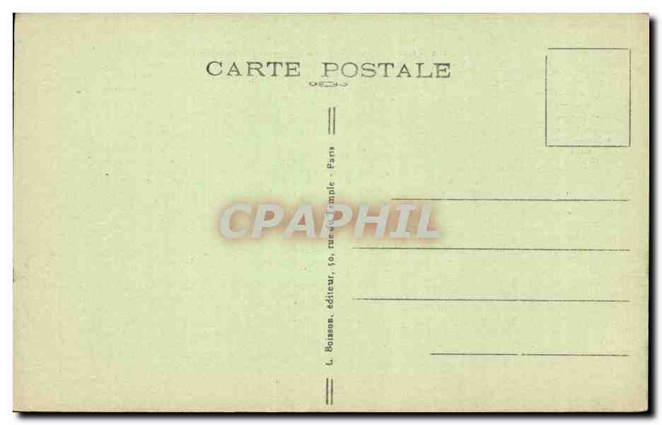 CPA Paris Arc de Triomphe  — Verso