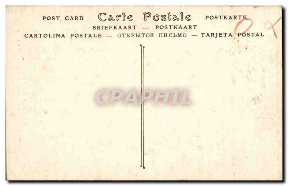 CPA Paris Notre Dame Tympan du portail lateral nord — Verso