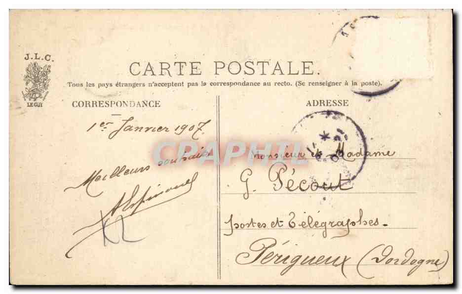 CPA Paris Avenues Hoche et de Friedland Vue prise du haut de l arc de Triomphe  — Rückseite