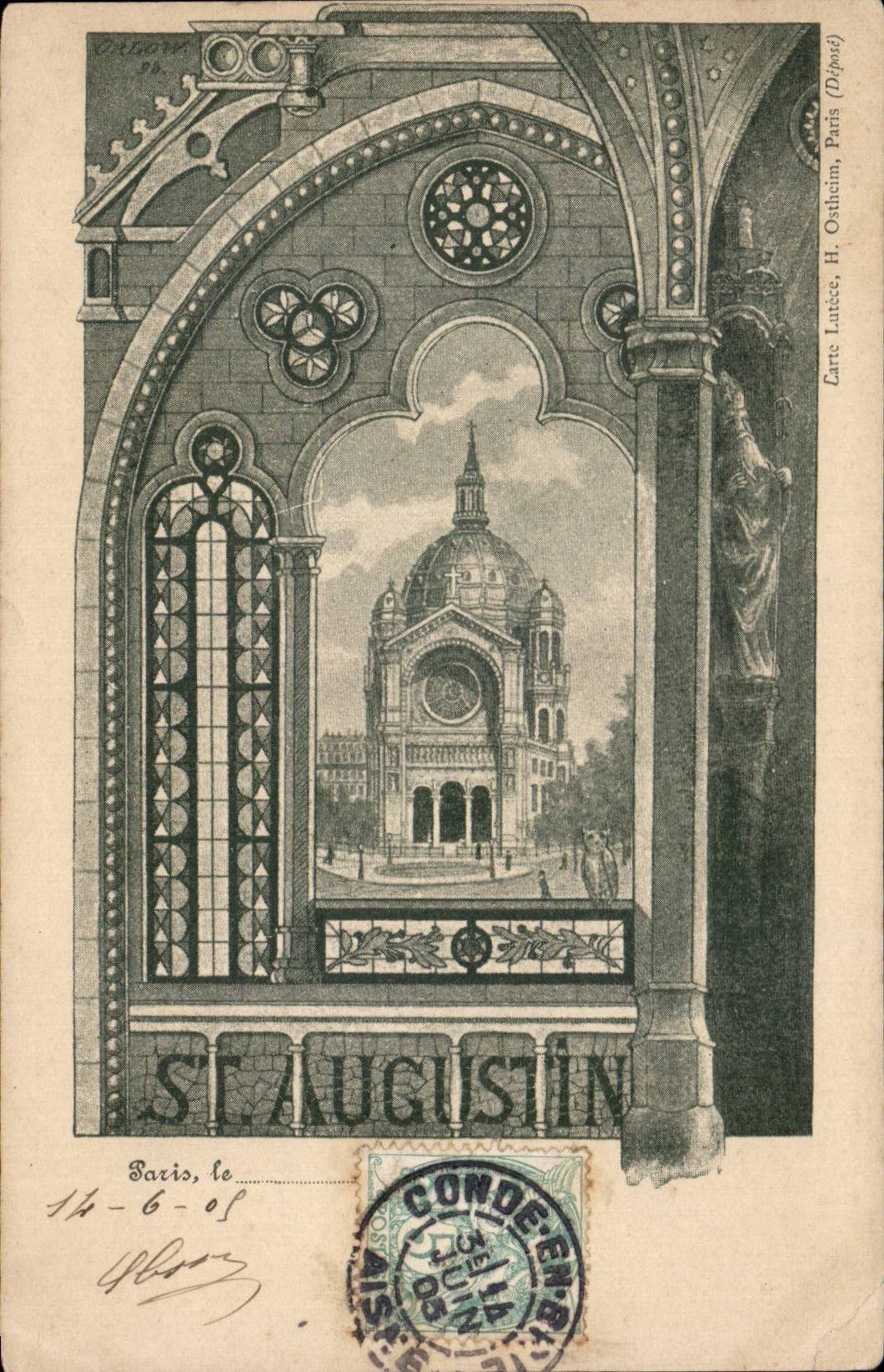 CPA Paris St Augustin 