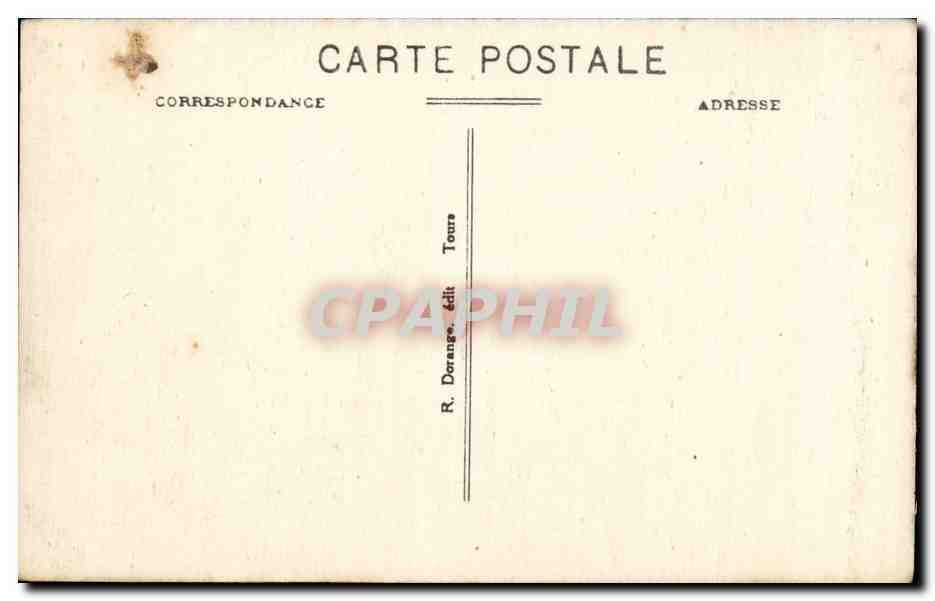 CPA Candes L eglise commencee en 1175 achevee en 1215 La chapelle St Martin  — Rückseite