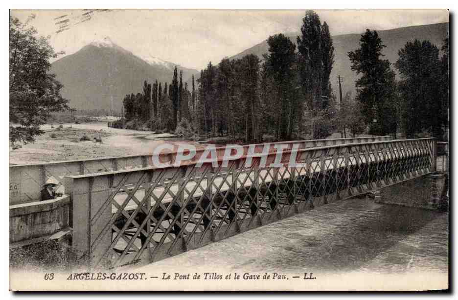Argeles-Gazost — Der Tillos-Brücke und der Gave de Pau — LL. n°63