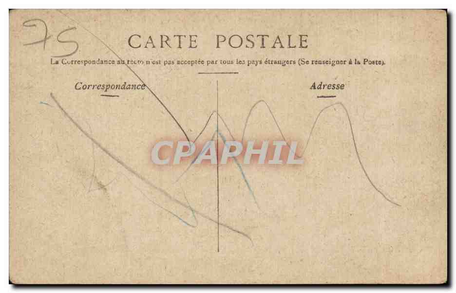 CPA Paris Boulevard et Porte St Martin  — Verso