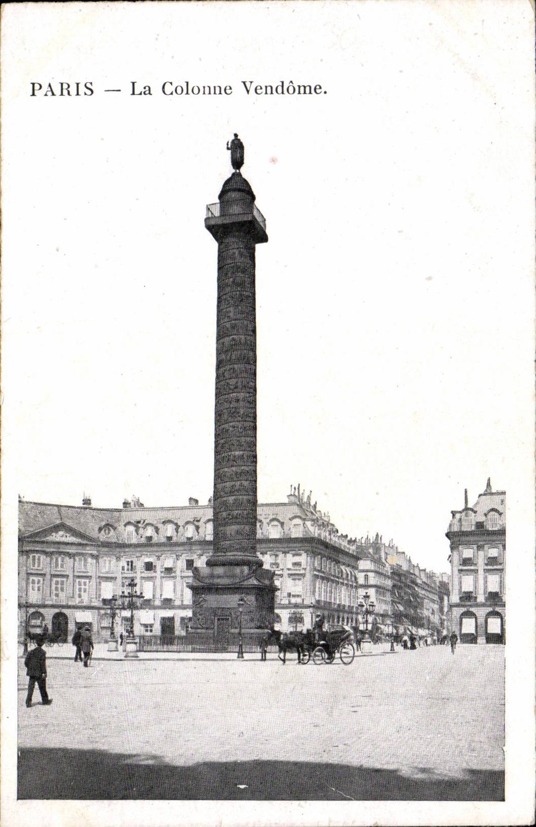 CPA Paris La colonne Vendome