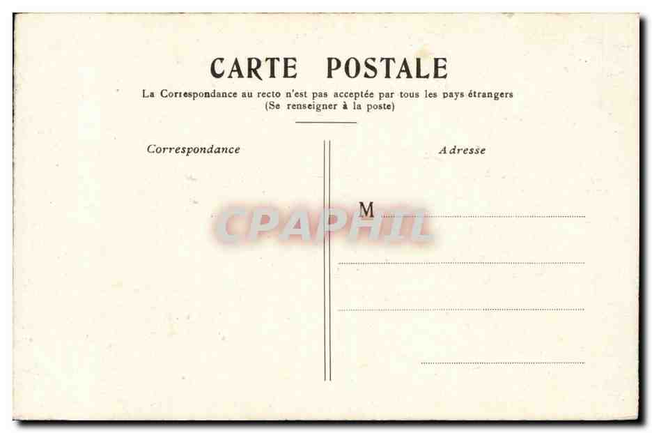 CPA Paris La colonne Vendome — Rückseite