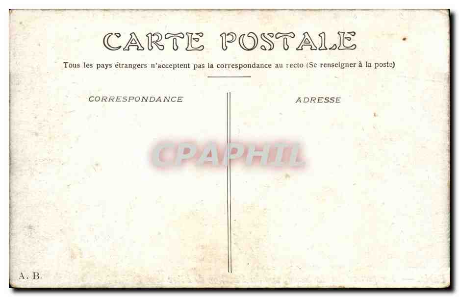 CPA Paris Perspective sur la Seine Pavillon de Flore — Rückseite