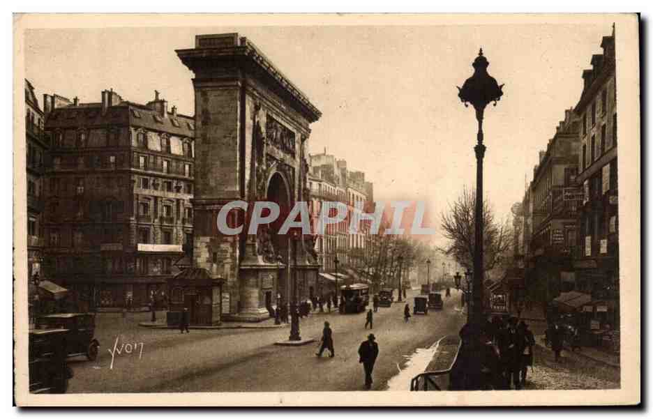 CPA Paris La porte St Denis et les grands boulevards