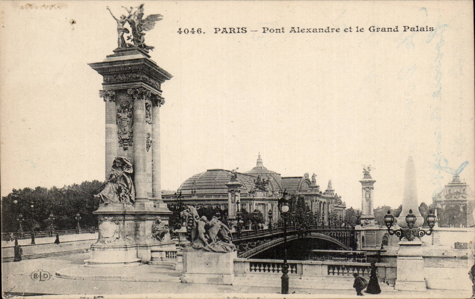 CPA Paris Pont Alexandre et le grand palais