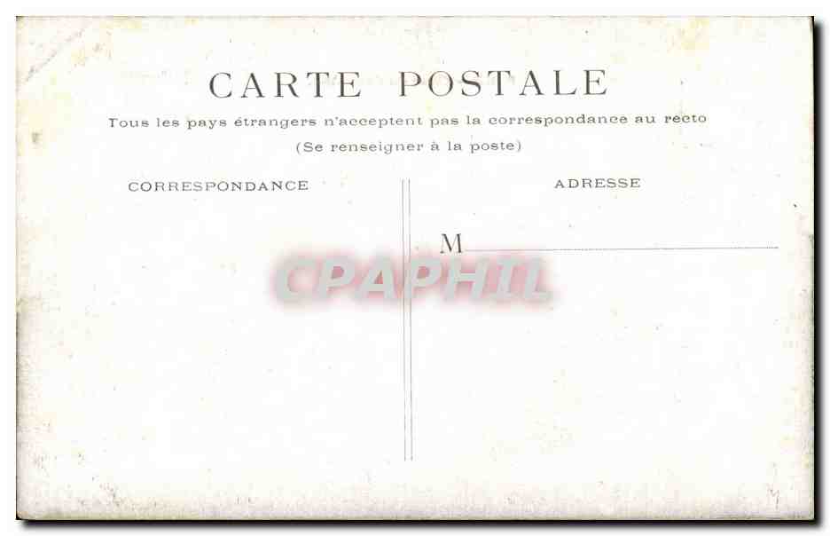 CPA Paris Cour du Carrousel — Rückseite