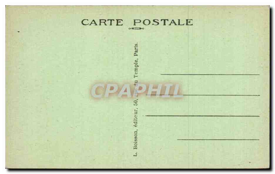 CPA Paris Rue du figuier Hotel de Sens — Rückseite