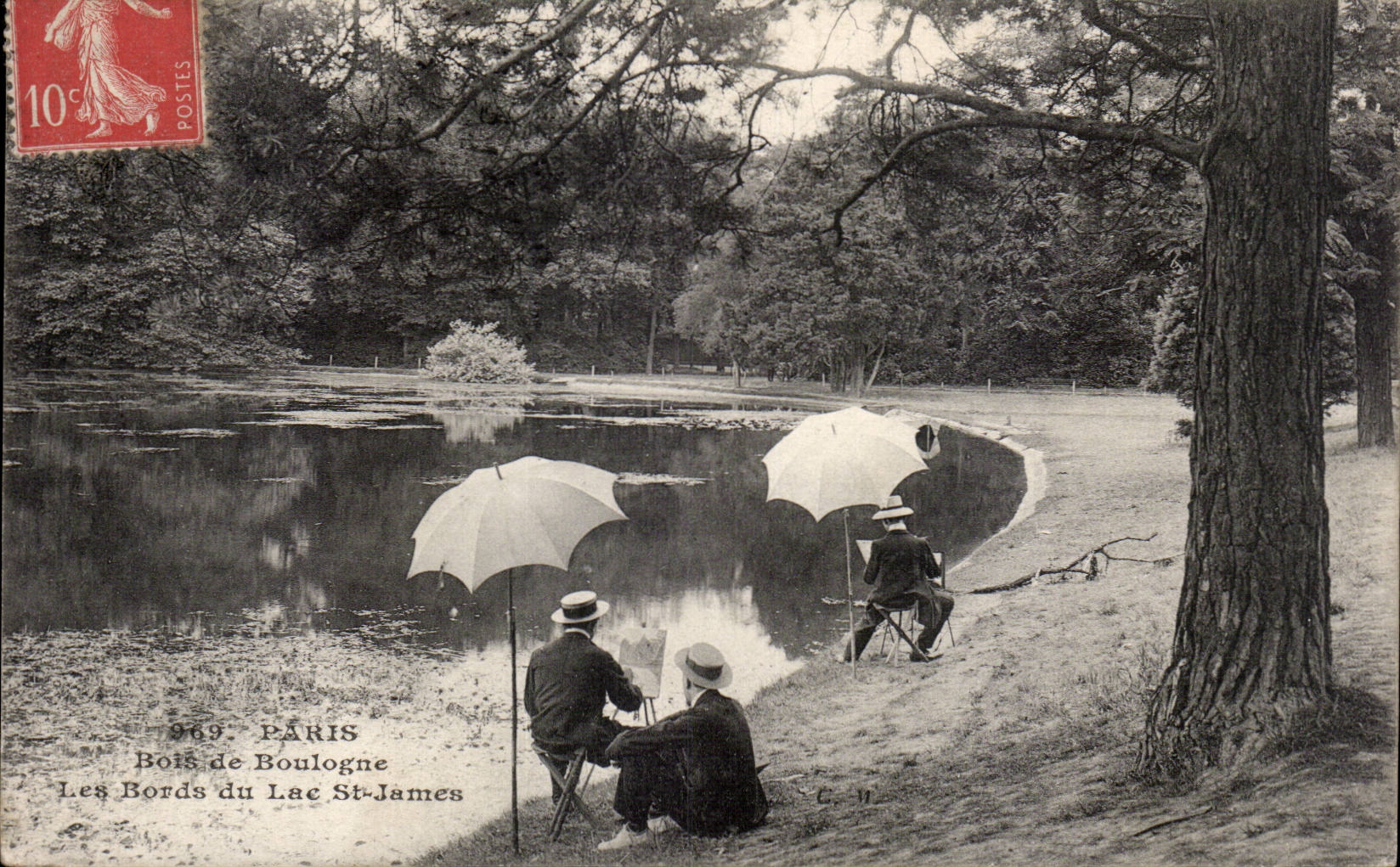 CPA Paris Bois de Boulogne Les bords du lac St James
