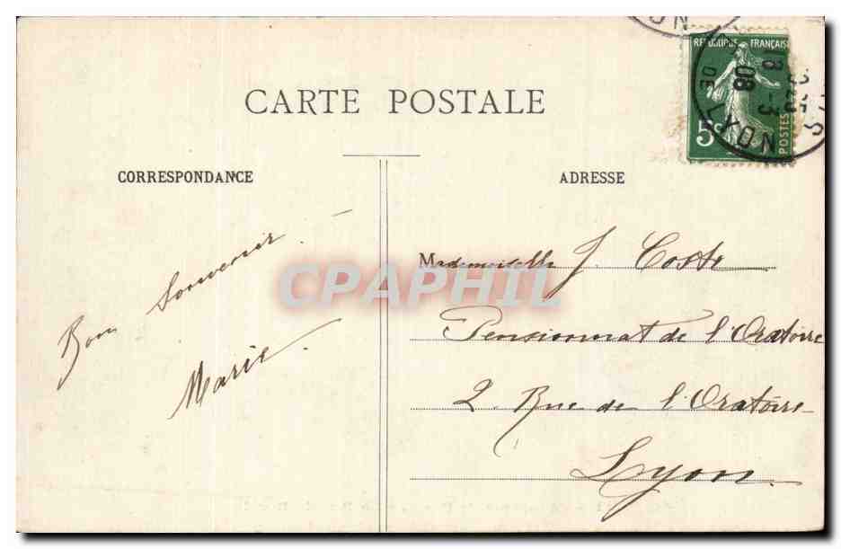 CPA Paris Panorama La rue de Rivoli — Verso