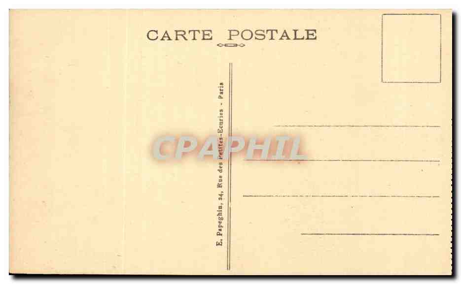 CPA Paris Notre Dame Portail lateral sud  — Rückseite