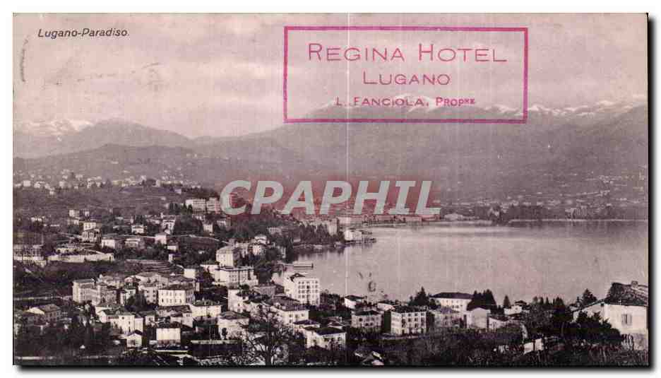 CPA Italie Italia Lugano Paradiso