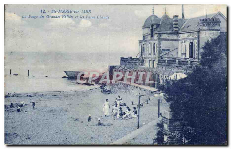 CPA Ste Marie sur Mer La plage des grandes vallees et les bains chauds