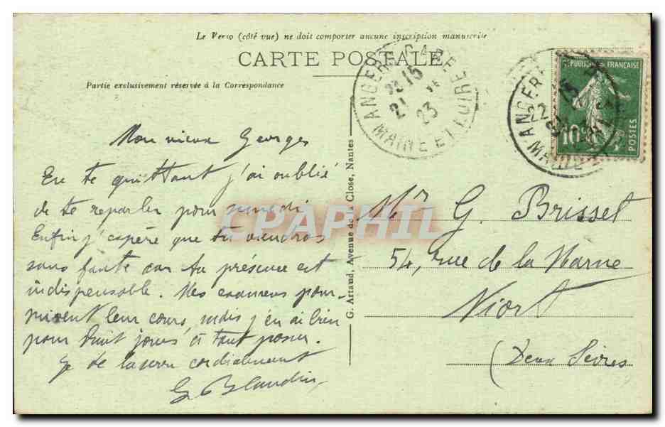 CPA Ste Marie sur Mer La plage des grandes vallees et les bains chauds — Rückseite