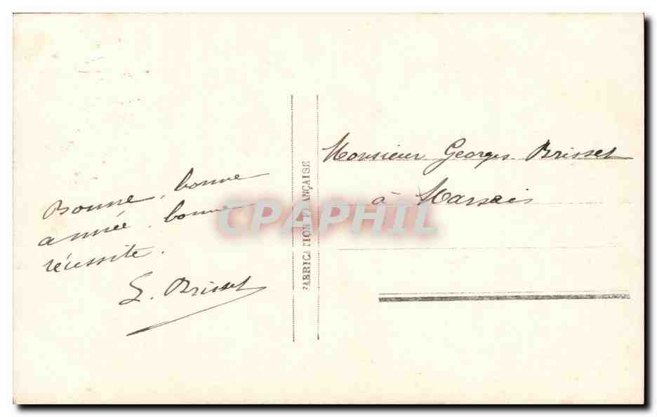 CPA Fantaisie Bonne annee — Rückseite