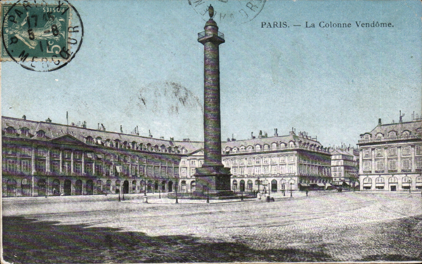 CPA Paris Colonne Vendome