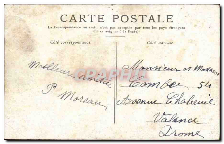 CPA Paris Colonne Vendome — Rückseite