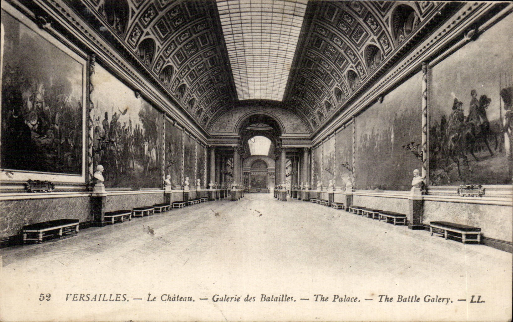 CPA Versailles Le chateau Galerie des batailles 